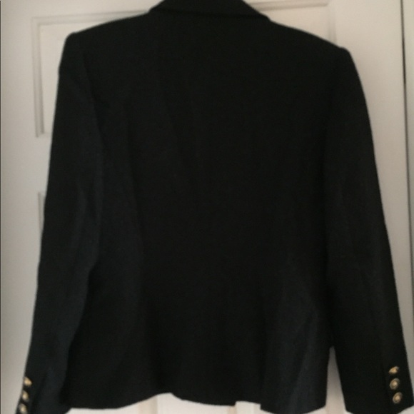 Metallic thread jacket and skirt in wool - Picture 3 of 12